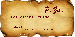 Pellegrini Zsuzsa névjegykártya